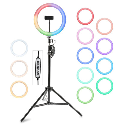 4smarts LoomiPod Selfie Tripod m. RGB-ringlys og oppbevaringsveske