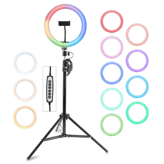 4smarts LoomiPod Selfie Tripod m. RGB-ringlys og oppbevaringsveske