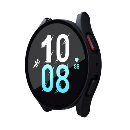 Samsung Galaxy Watch 7 / 6 / 5 / 4 / FE (40 mm) deksel av hardplast m. Innebygd skjermbeskytter - Svart