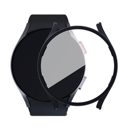 Samsung Galaxy Watch 7 / 6 / 5 / 4 / FE (40 mm) deksel av hardplast m. Innebygd skjermbeskytter - Svart