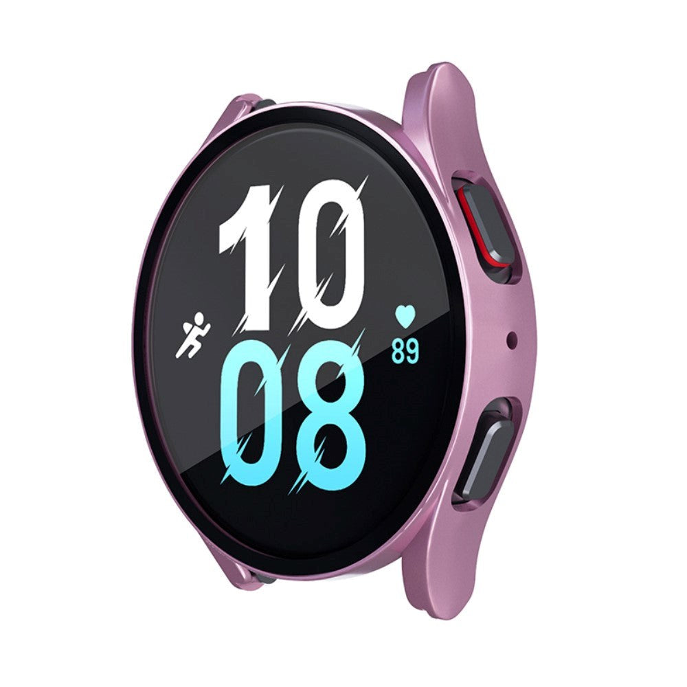 Samsung Galaxy Watch 7 / 6 / 5 / 4 / FE (40mm) Hård Plast Cover m. Indbygget Skærmbeskyttelse - Rose Gold