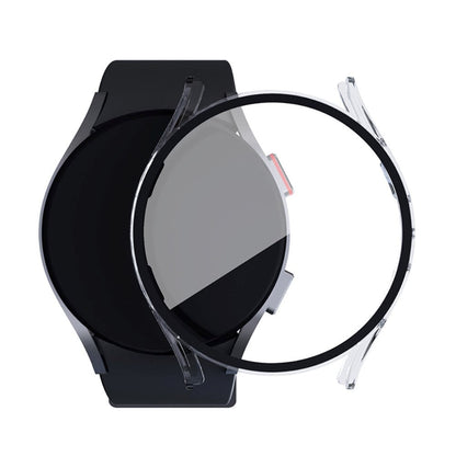 Samsung Galaxy Watch 7 / 6 / 5 / 4 / FE (40mm) Hård Plast Cover m. Indbygget Skærmbeskyttelse - Gennemsigtig