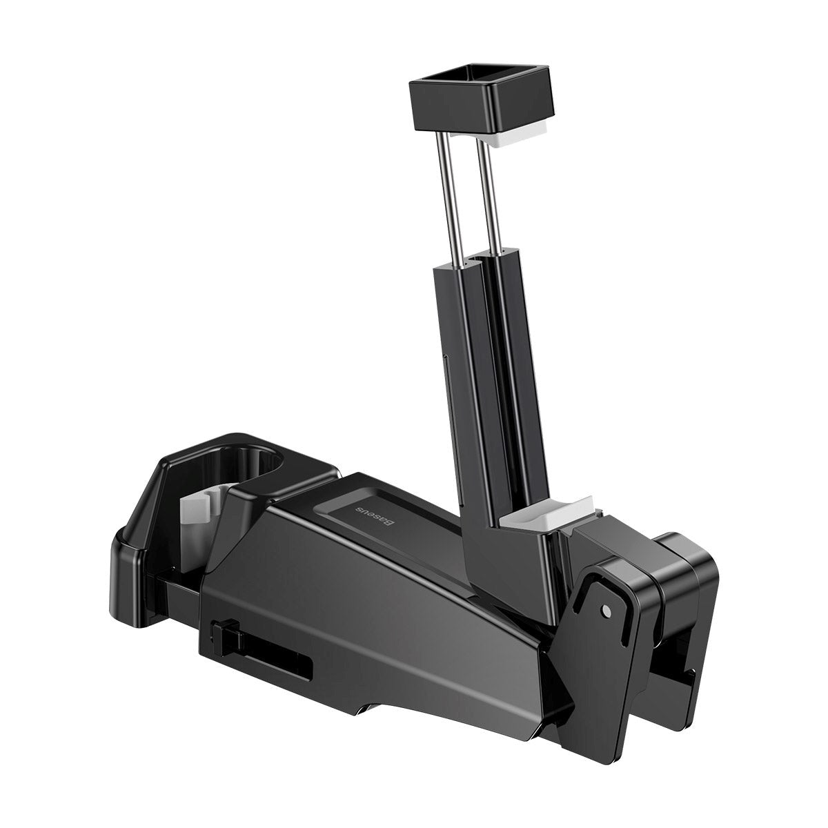 Baseus Backseat Car Mount Til Bilens Nakkestøtte 4.0"-6.5" - Max Mobil: 45 x 85mm - Sort