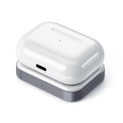 Satechi 5W trådløs ladedokkingstasjon for Apple AirPods (1. og 2. generasjon) / AirPods Pro (1. og 2. generasjon) lader - hvit